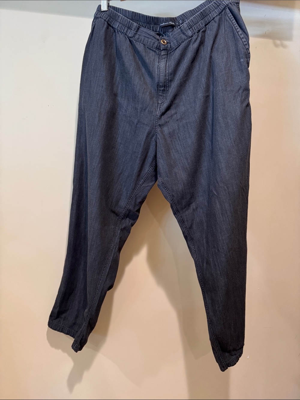 Men's Relaxed Tapered cotton Dark Indigo